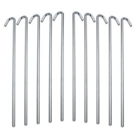 Piece Galvanized Steel Tent Pegs Garden Stakes