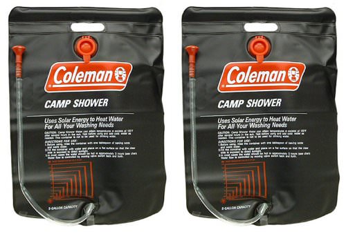 NEW Coleman  Gallon PVC Solar Heated Water Camp Showers With OnOff Valve