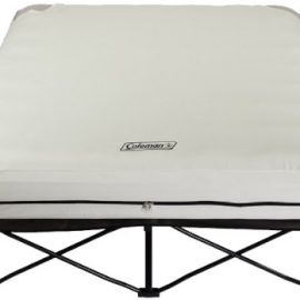 Coleman Queen Airbed Cot with Side Tables and 4D Battery Pump