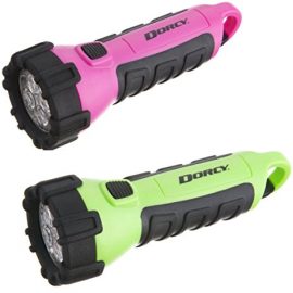 Dorcy   Floating Waterproof LED Flashlight with Carabineer Clip  Lumens Yellow Finish
