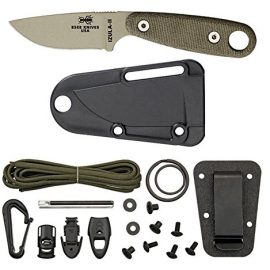 ESEE Knives Izula II Desert Tan Knife with Survival Kit