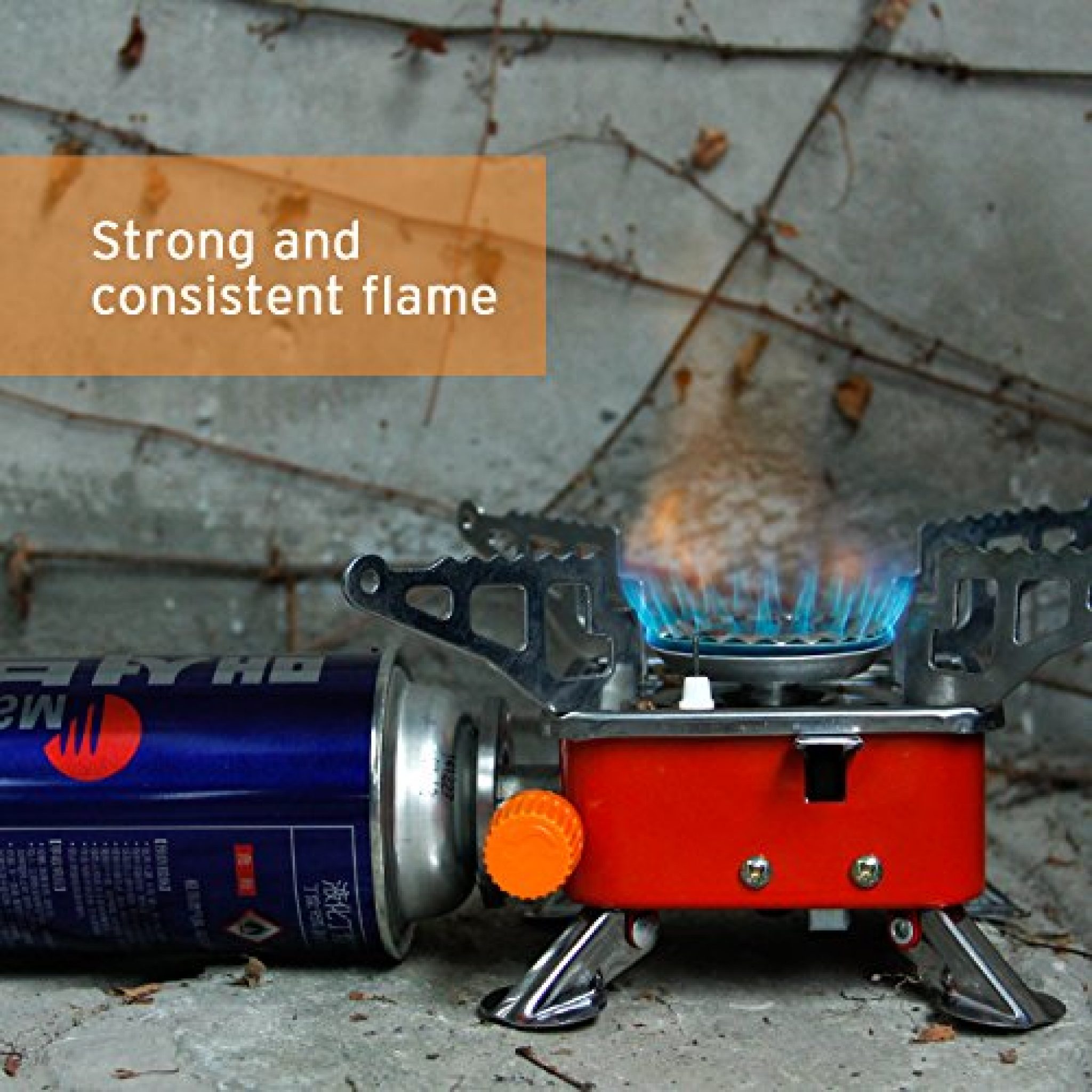 Etekcity Egear Portable Collapsible Outdoor Backpacking Camping Stove Butane Propane Burner for