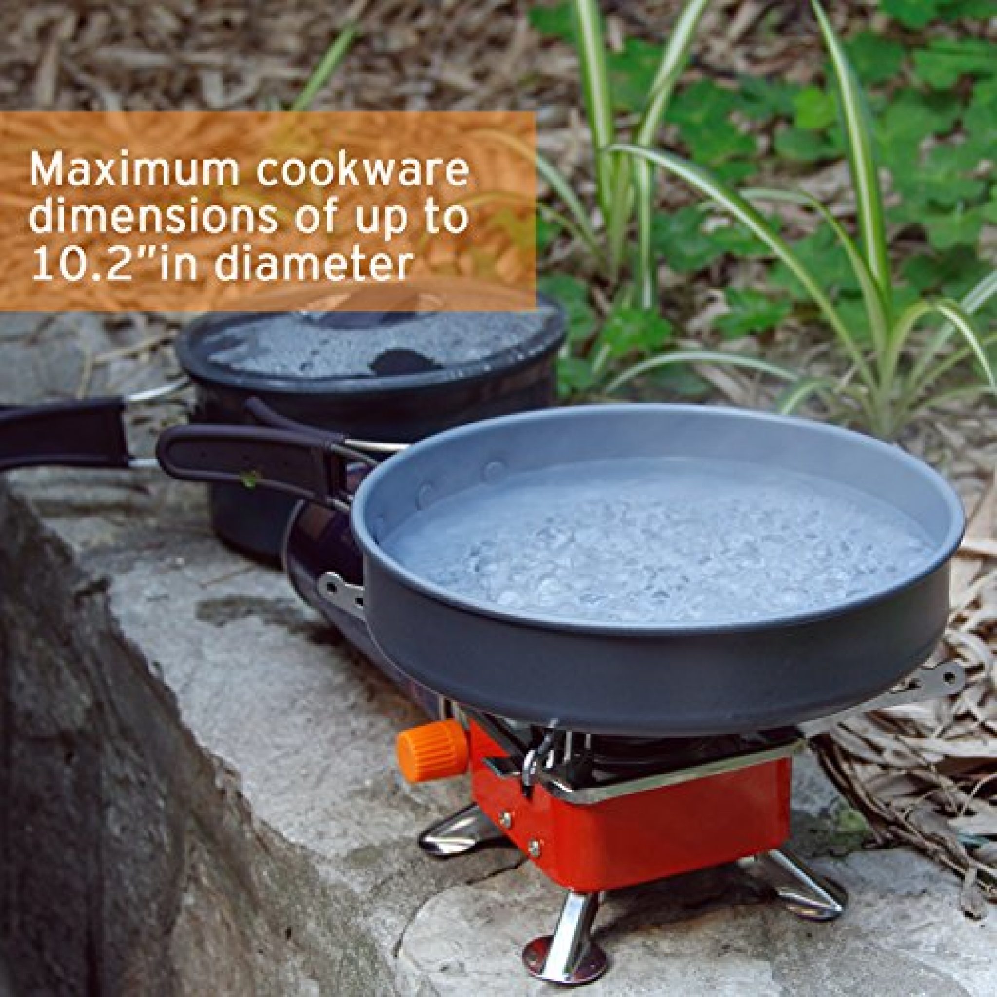 Etekcity Egear Portable Collapsible Outdoor Backpacking Camping Stove Butane Propane Burner for