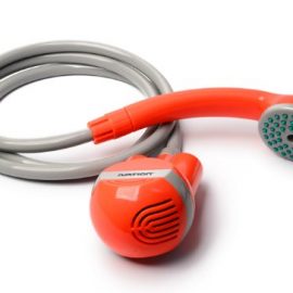 Ivation Battery Powered Handheld Portable Shower Turns Water From BucketBasinSink Into Steady Gentle Stream Powered by Built In Lithium mAh Rechargeable Battery