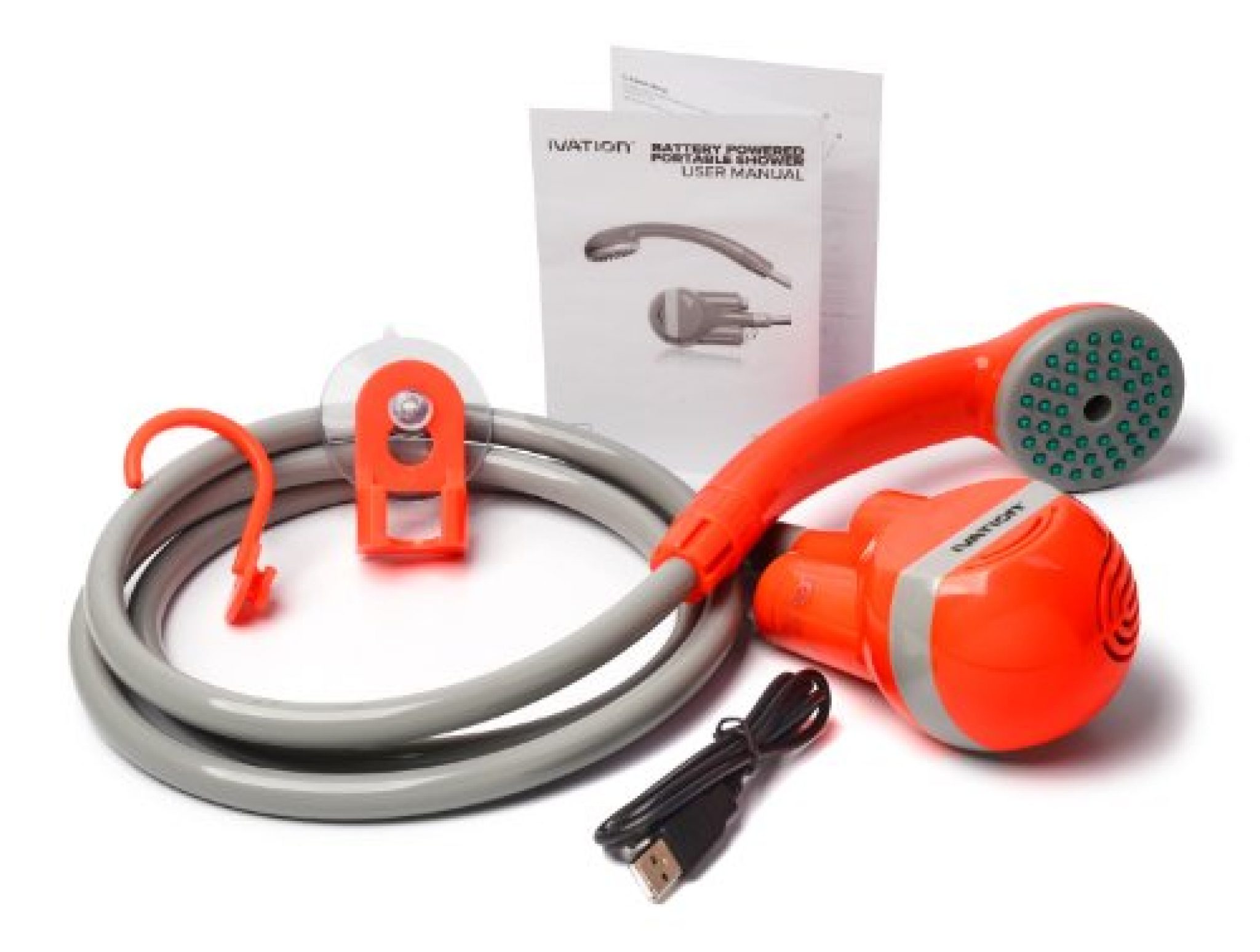 ivation battery powered handheld portable shower
