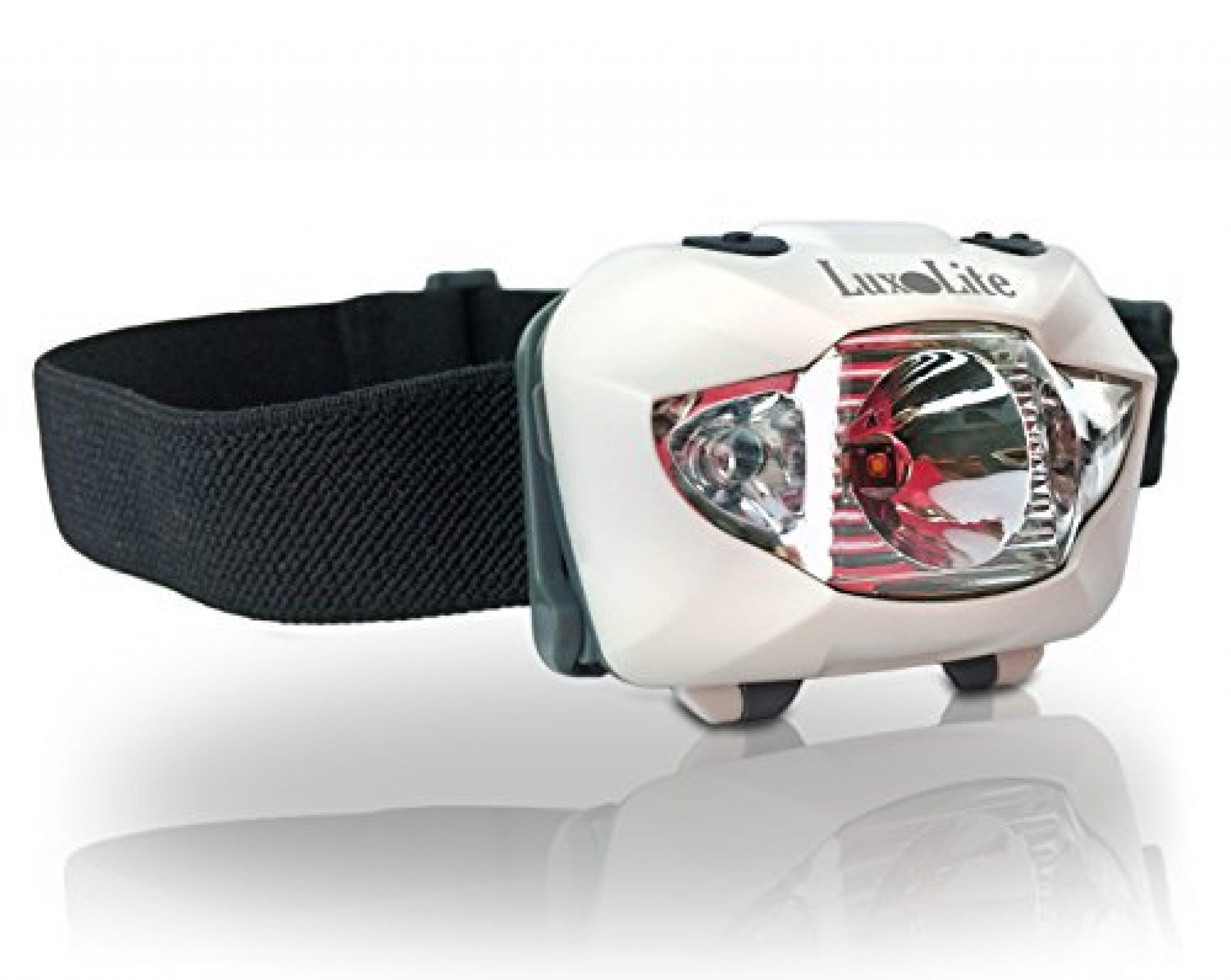 Luxolite White CREE LED Headlamp with Red Night Vision Simple Touch