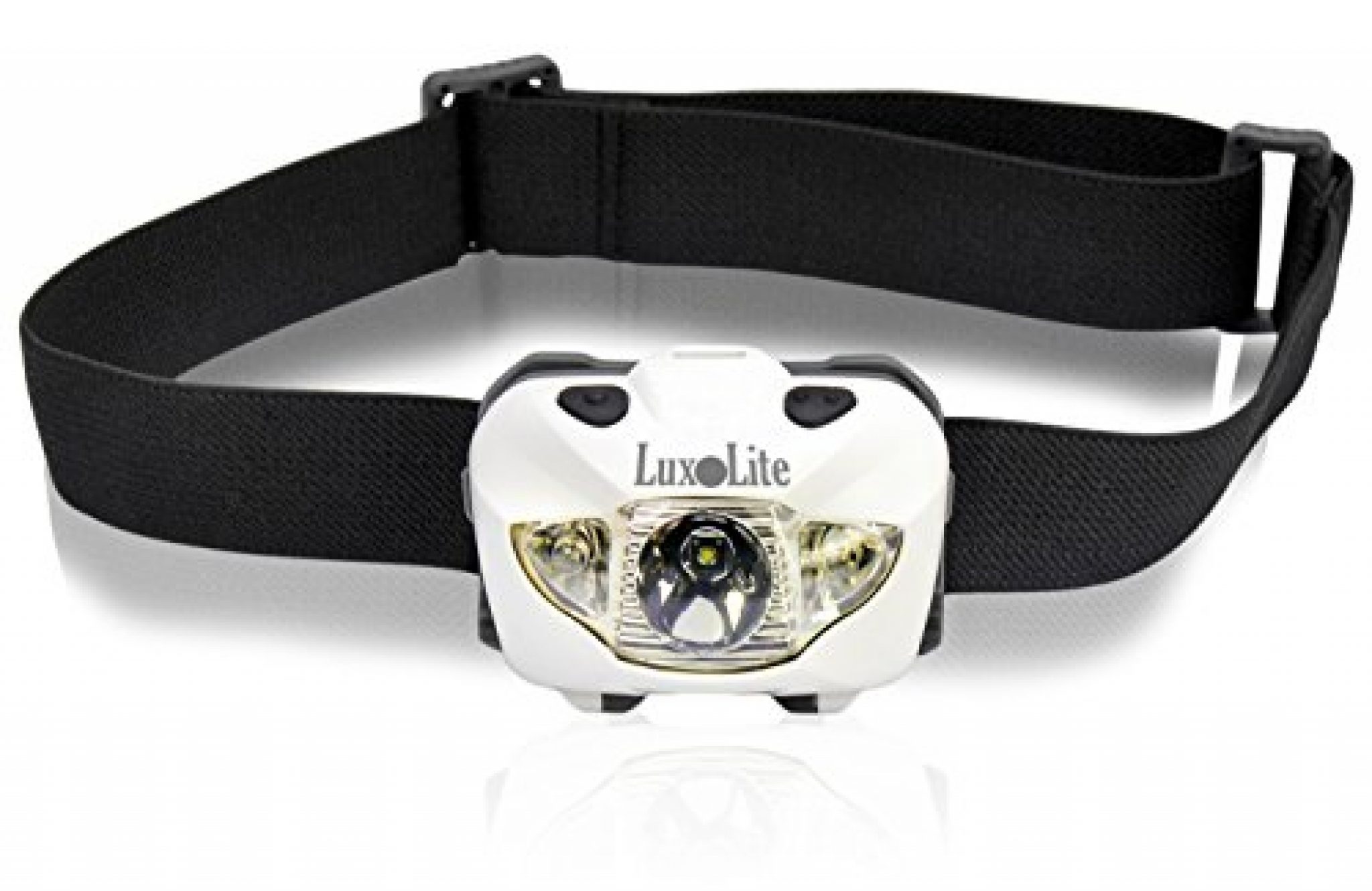 Luxolite White CREE LED Headlamp with Red Night Vision Simple Touch
