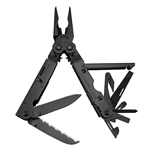 SOG Specialty Knives Tools BN CP PowerAssist Multi Tool with Assisted Steel Blades and Nylon Sheath  Tools Combined Black Oxide Finish