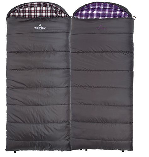 TETON Sports Fahrenheit Regular F COTTON Flannel Lined Sleeping Bag