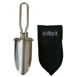 Ultimate Survival Technologies Ultimate Survival U DIG IT Stainless Steel Folding Shovel wCase