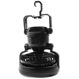 Whetstone Deluxe Camping Combo, Lantern and Fan, Black