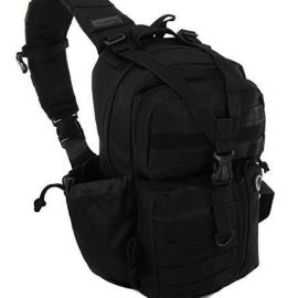 Mens Tactical Gear Molle Hydration Ready Sling Shoulder Backpack Daypack Bag