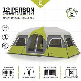 CORE 12 Person Instant Cabin Tent - 18' x 10'