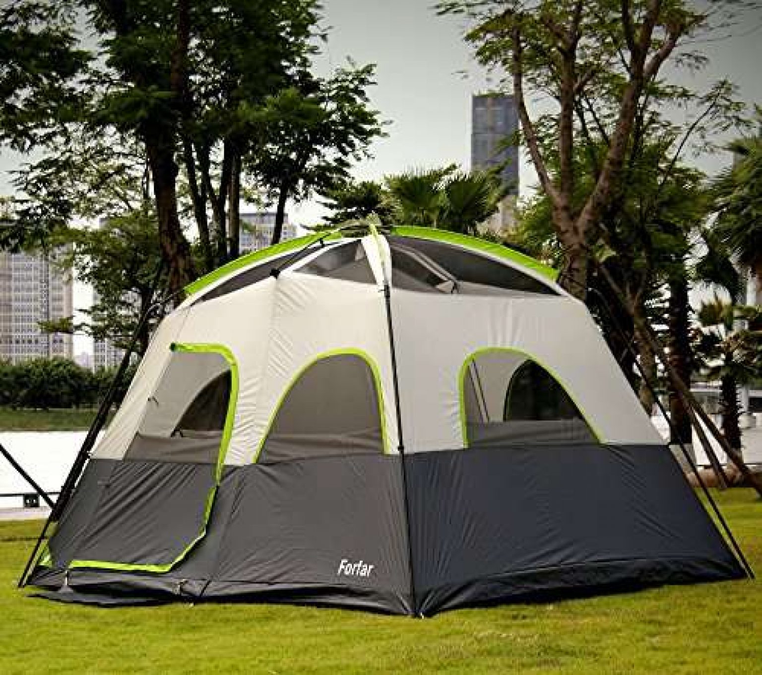 Forfar 5 Persons Tent 3 Seasons 2 Rooms Camping Tent
