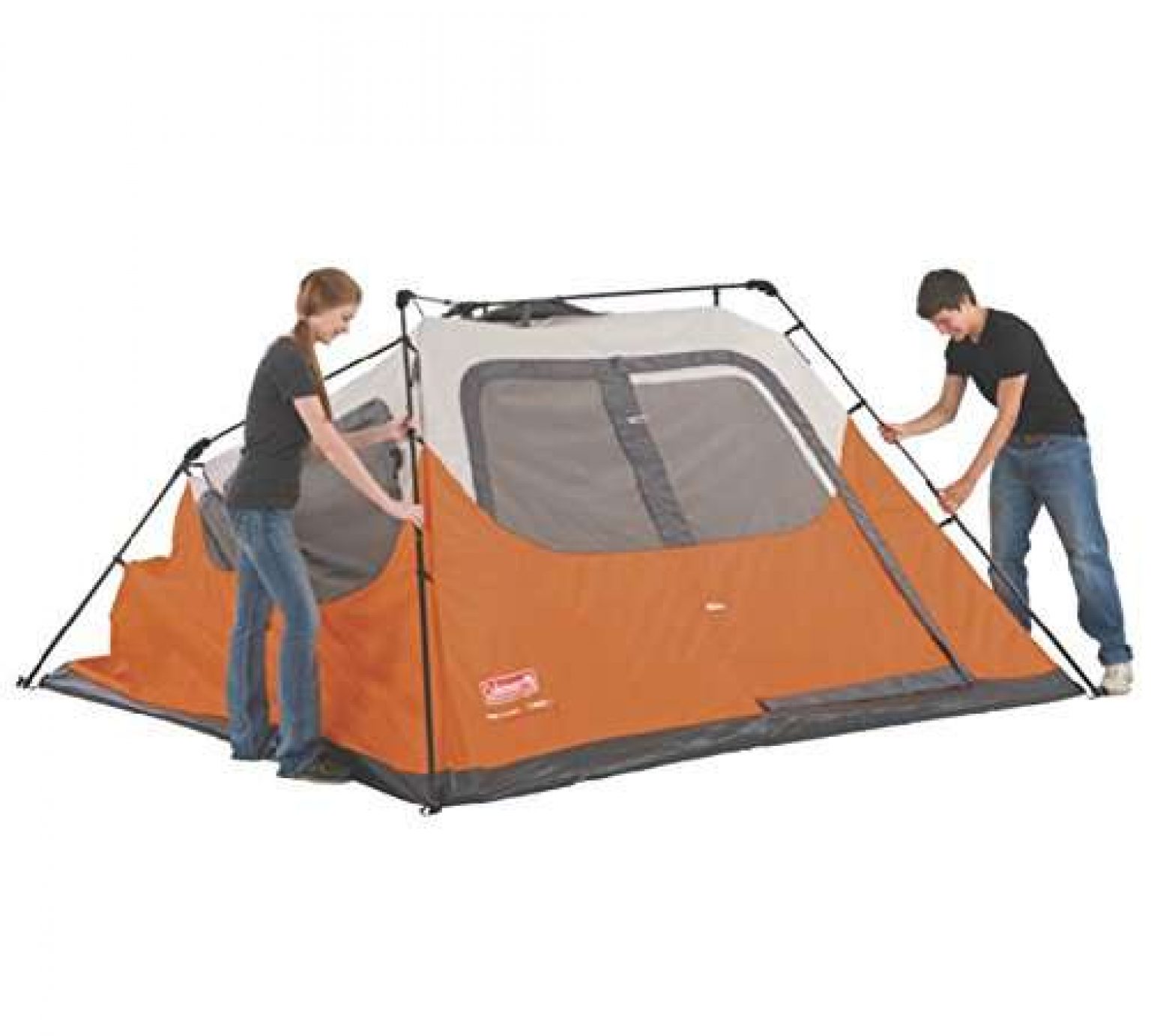 Coleman Waterproof 10 X 9Feet 6Person Instant Tent, Orange Camp Stuffs