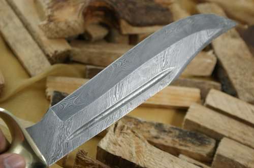 Knife King Big Bro damascus bowie knife Comes with Sheath