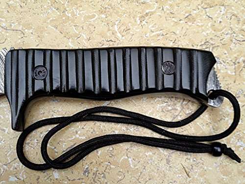 Knife King Predator  damascus hunting bowie knife Micarta handleRazor sharp Solid quality hunterComes with a sheath